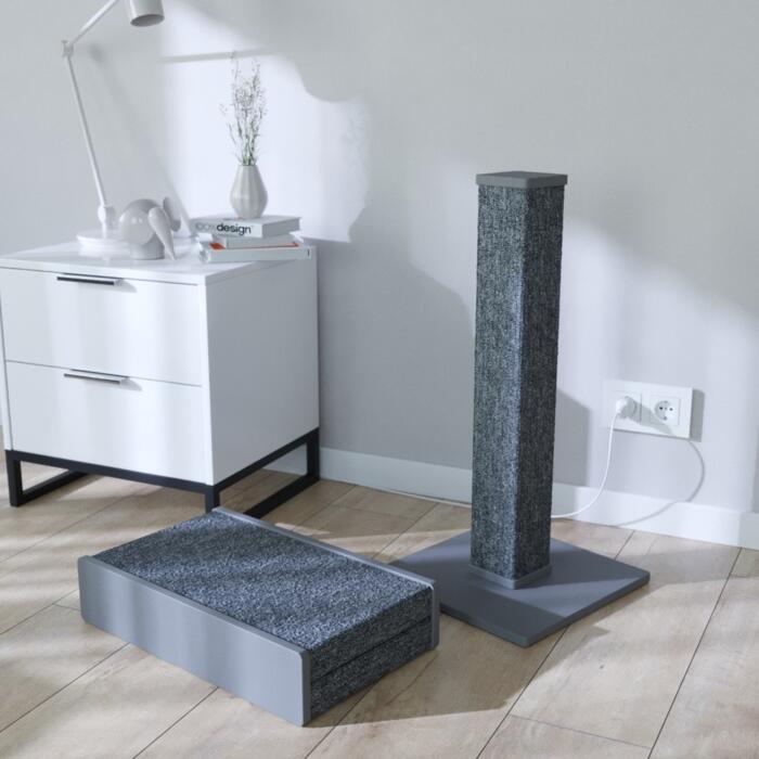 Когтеточка - лежанка Scratching Lounger M 50x32x10 см серый-6