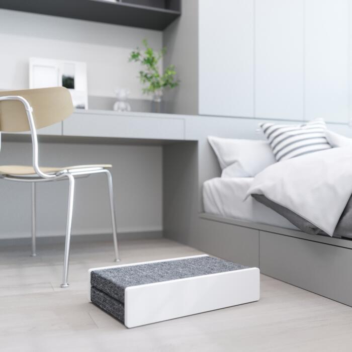 Когтеточка - лежанка Scratching Lounger M 50x32x10 см белый -3