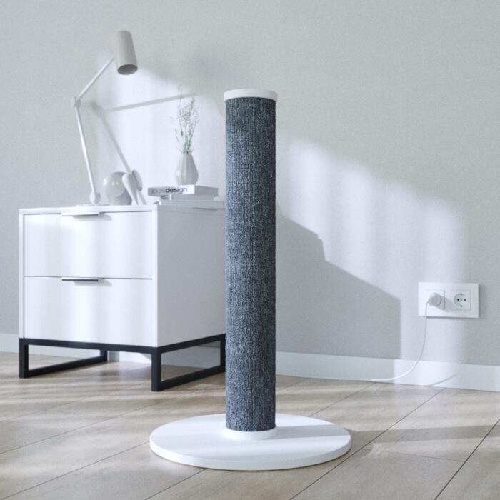 Когтеточка (дряпка) Scratching Tube столбик 40x40x70 см белая