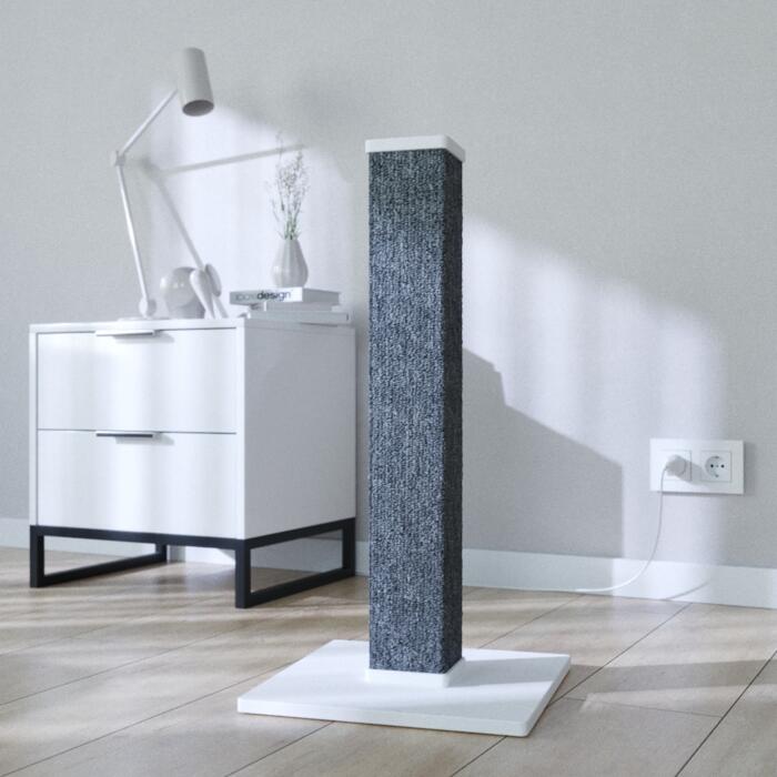 Когтеточка - столбик Scratching Tower 35x35x70 см белая-3