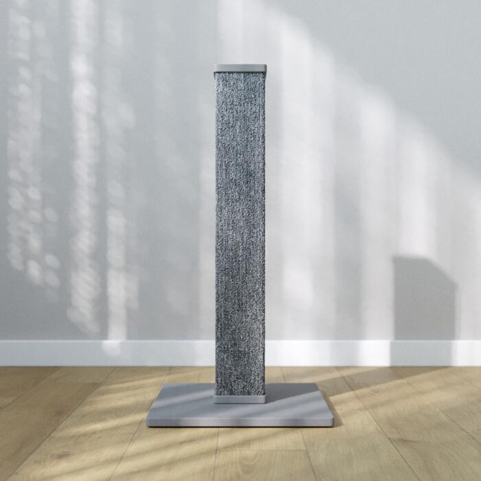 Когтеточка - столбик Scratching Tower 35x35x70 см серая