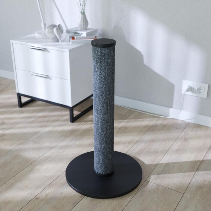 Когтеточка (дряпка) Scratching Tube столбик 40x40x70 см черная-2