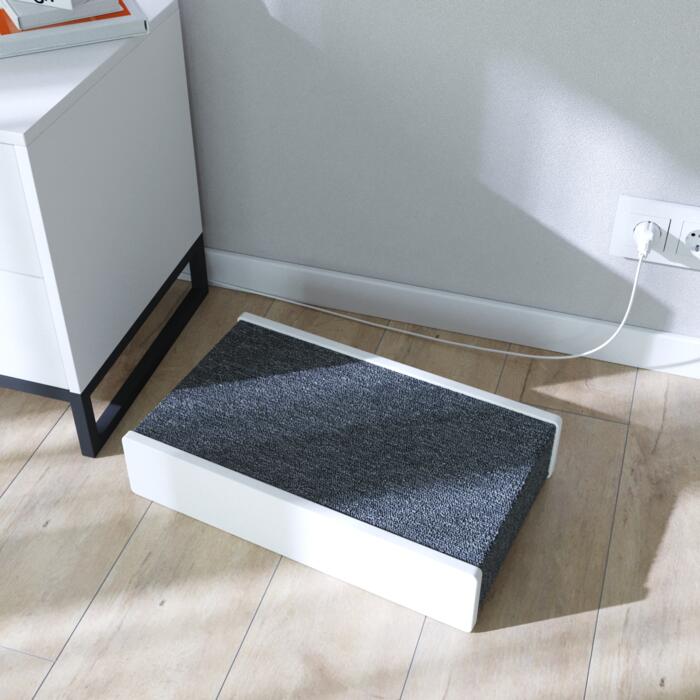 Когтеточка - лежанка Scratching Lounger M 50x32x10 см белый -4