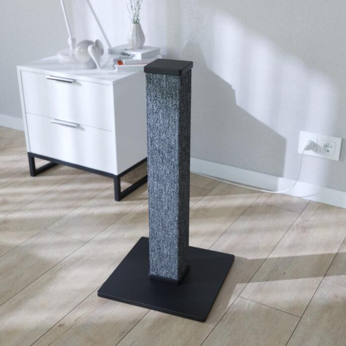 Когтеточка - столбик Scratching Tower 35x35x70 см черная-4