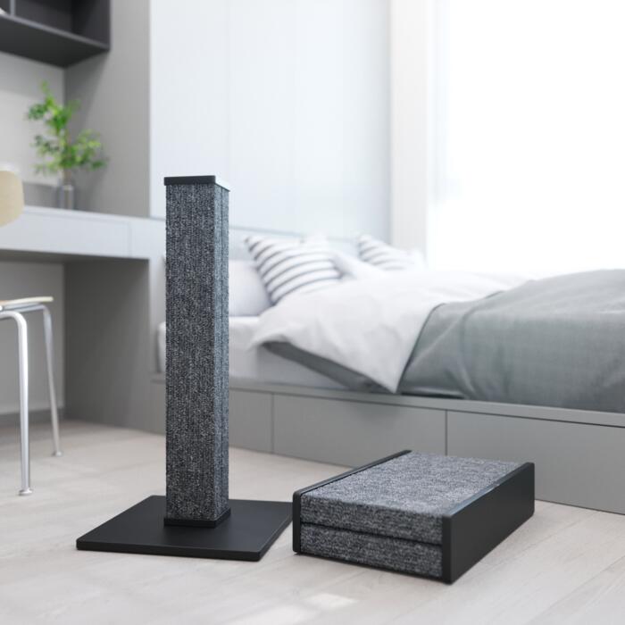 Когтеточка - столбик Scratching Tower 35x35x70 см черная-7