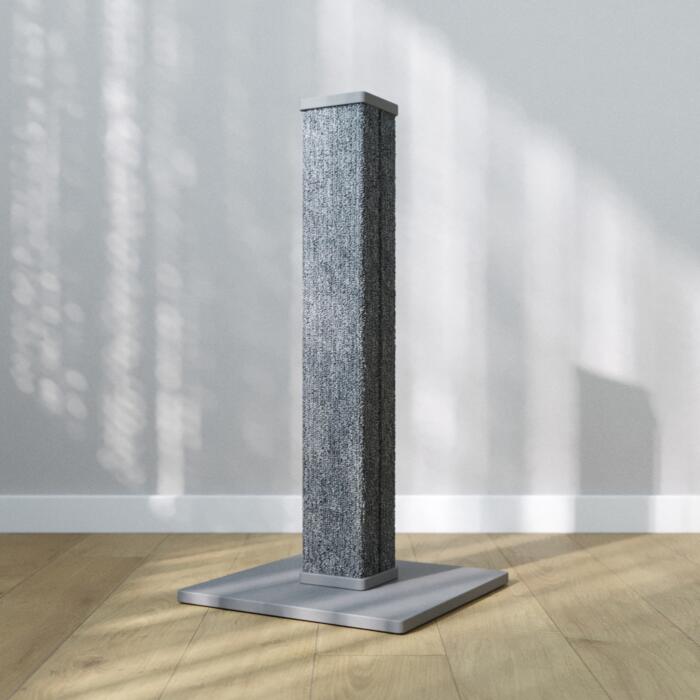 Когтеточка - столбик Scratching Tower 35x35x70 см серая-2