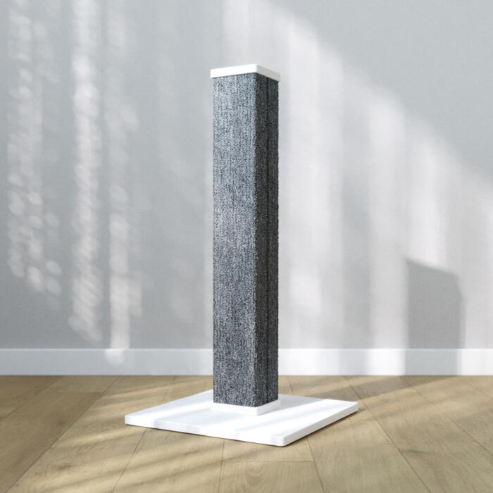 Когтеточка - столбик Scratching Tower 35x35x70 см белая-2
