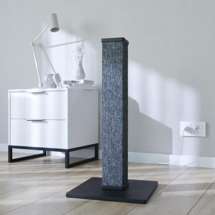 Когтеточка - столбик Scratching Tower 35x35x70 см черная-3