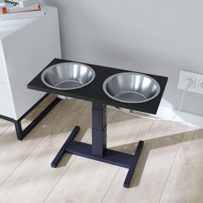 Стойка с мисками Stand Lift M для средних и крупных собак черная-3