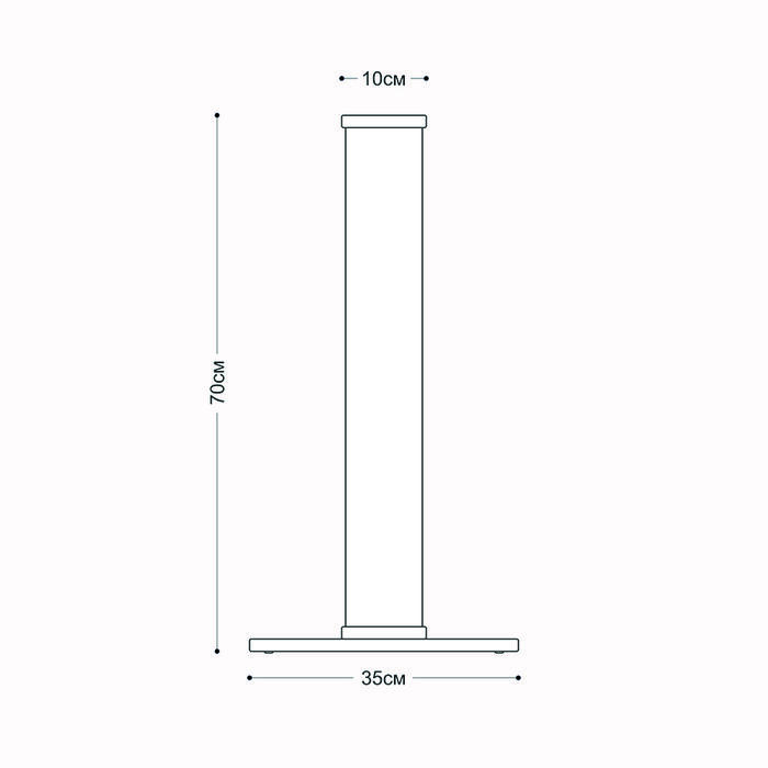 Когтеточка - столбик Scratching Tower 35x35x70 см черная-8