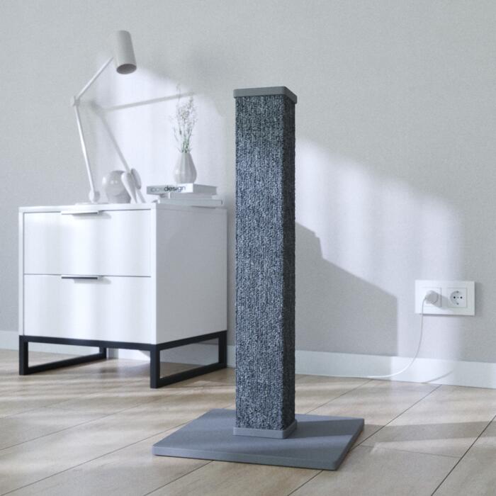 Когтеточка - столбик Scratching Tower 35x35x70 см серая-3